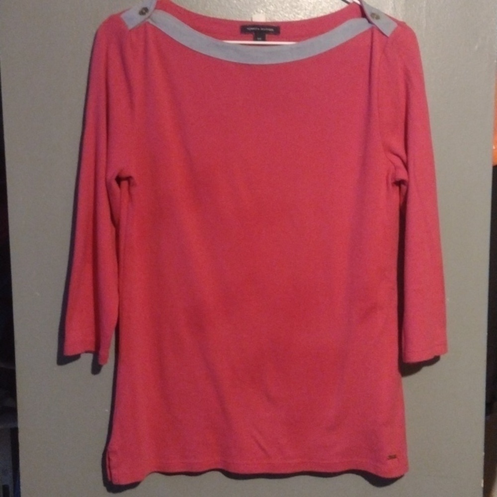 Tommy Hilfiger Pink Size Small 3/4 Sleeves